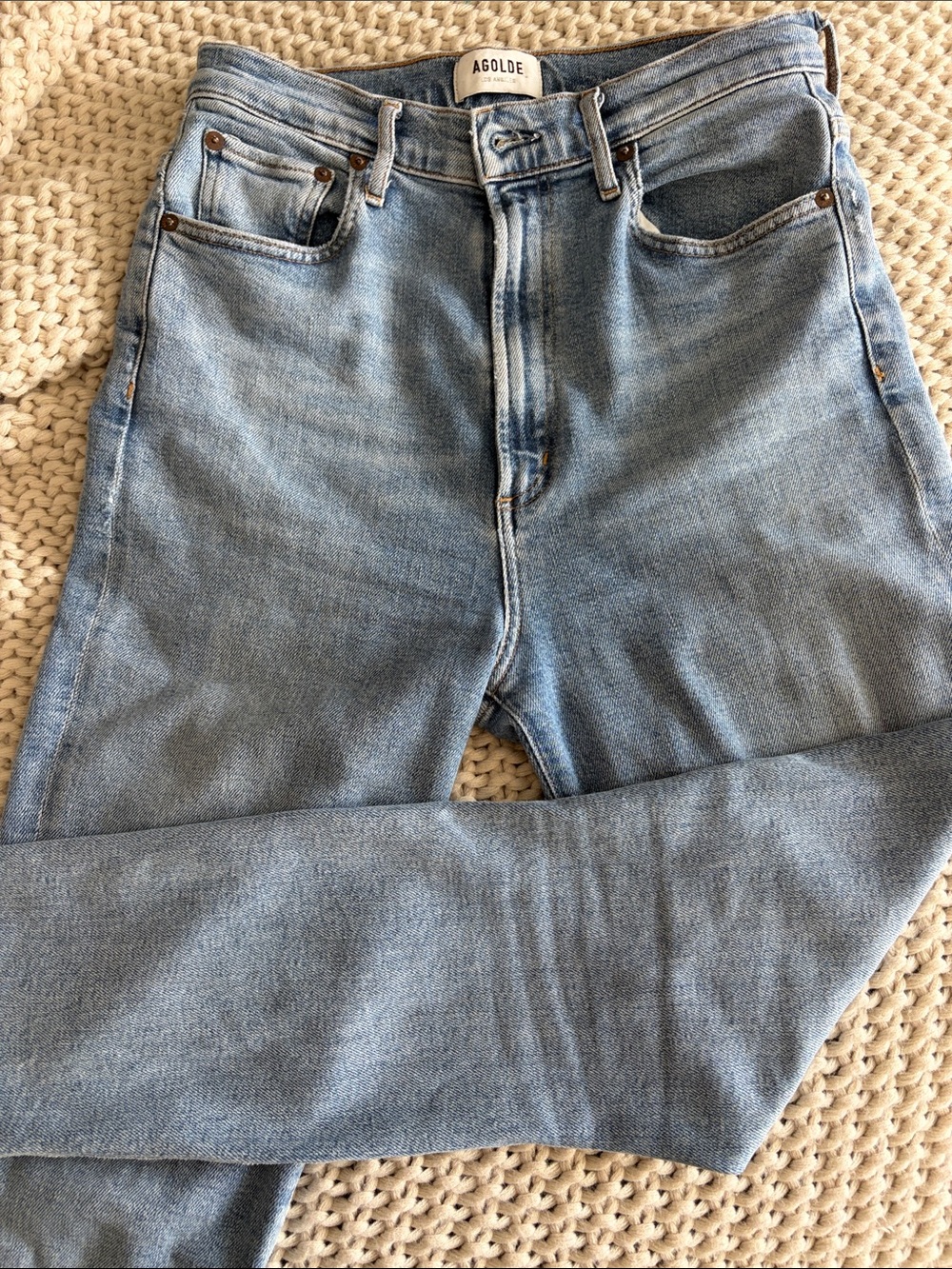 Agolde Women's Light Blue Skinny Jeans
